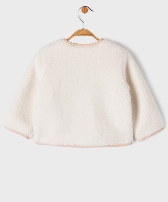 Veste en sherpa bébé fille vue6 - GEMO(BEBE DEBT) - GEMO