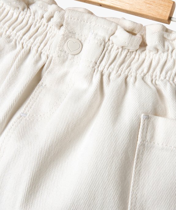 Jupe en jean avec taille élastique bébé fille vue2 - GEMO(BEBE DEBT) - GEMO