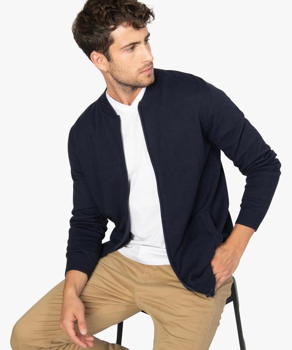 Tee-shirt homme à manches courtes et col V vue1 - GEMO (HOMME) - GEMO