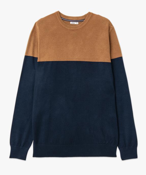 Pull en maille fine à col rond homme vue4 - GEMO 4G HOMME - GEMO