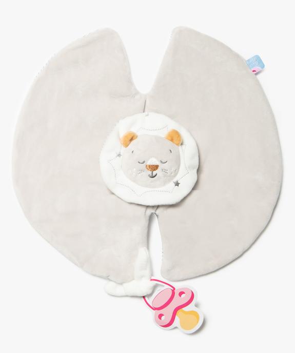 Doudou plat bébé avec tête de lion – Sucre d’Orge vue2 - SUCRE D'ORGE - GEMO