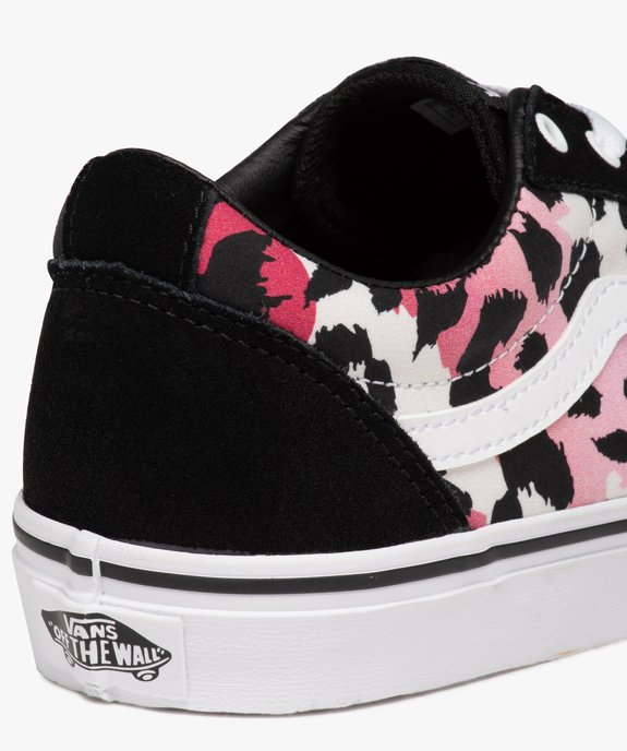 Baskets femme en toile à motif léopard coloré - Vans vue6 - VANS - GEMO