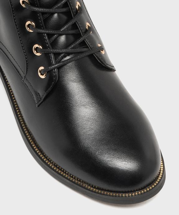 Boots plates à lacets et zip femme vue6 - VALENTINA BALDA - GEMO