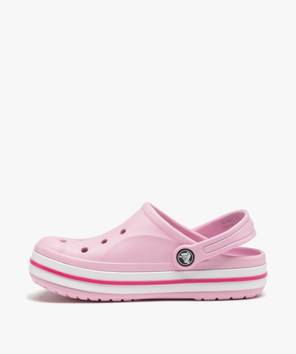 Sabots souples fille dessus uni perforé à semelle épaisse - Crocs vue3 - CROCS - GEMO
