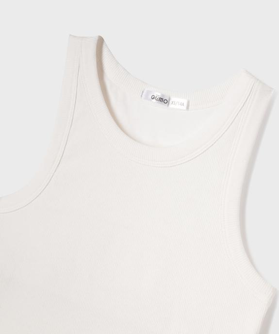 Débardeur court avec brassière intégrée fille vue2 - GEMO 4G FILLE - GEMO