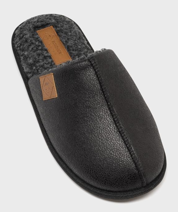 Chaussons fourrés forme mules homme - Roadsign vue5 - ROADSIGN G4G - GEMO