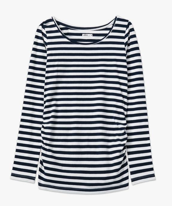 Tee-shirt de grossesse à rayures et manches longues vue7 - GEMO 4G MATERN - GEMO