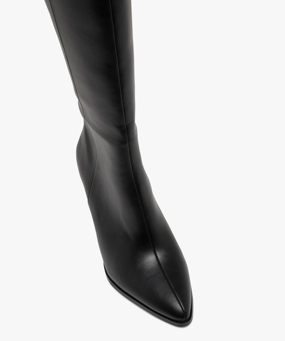 Bottes femme à talon large et bout pointu avec zip vue5 - FOLLOW ME - GEMO