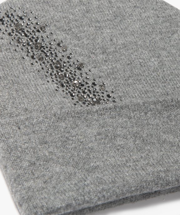 Bonnet femme en laine avec décor strass vue2 - GEMO (ACCESS) - GEMO