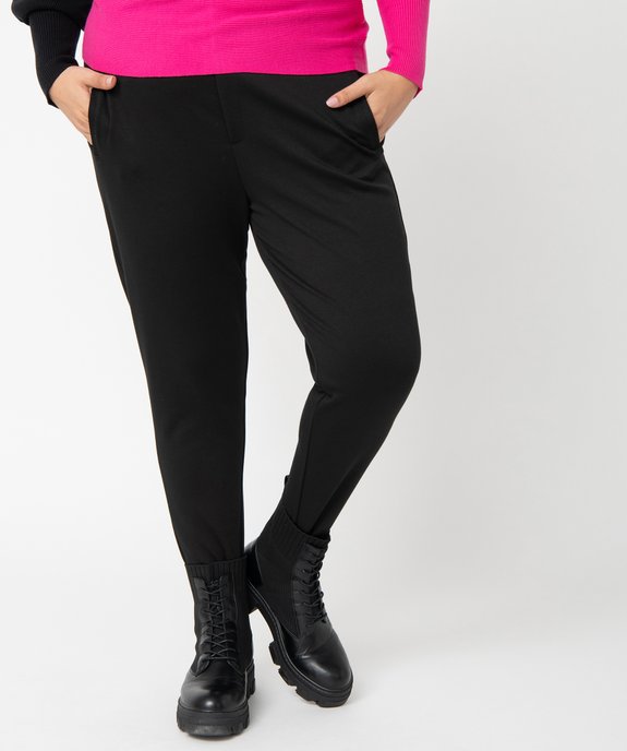 Pantalon fuseau femme grande taille uni  vue1 - GEMO (G TAILLE) - GEMO
