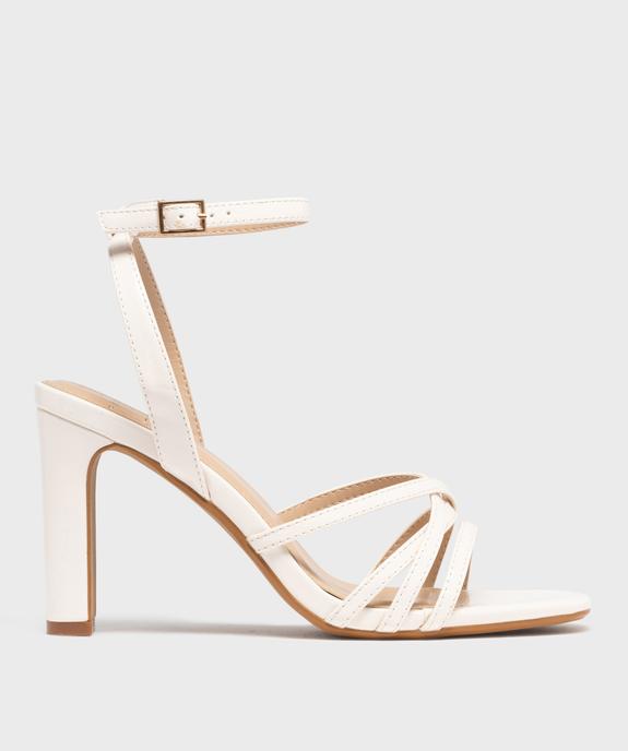 Sandales à talon haut et fines brides vernies femme  vue2 - FOLLOW ME - GEMO