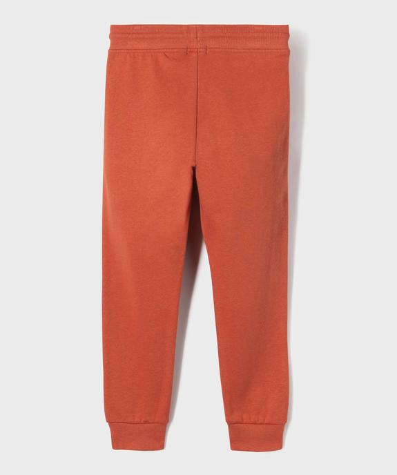 Pantalon de jogging avec intérieur molletonné garçon vue3 - GEMO (ENFANT) - GEMO