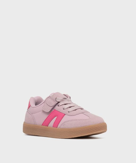 Baskets à scratch et lacets fantaisie fille - Lovely Wings vue2 - LOVELY WINGS - GEMO