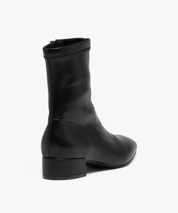 Boots chaussettes à tige souple femme vue4 - GEMO (CASUAL) - GEMO