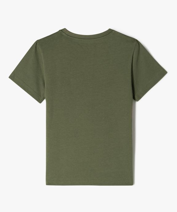 Tee-shirt manches courtes en coton imprimé garçon vue3 - GEMO 4G GARCON - GEMO