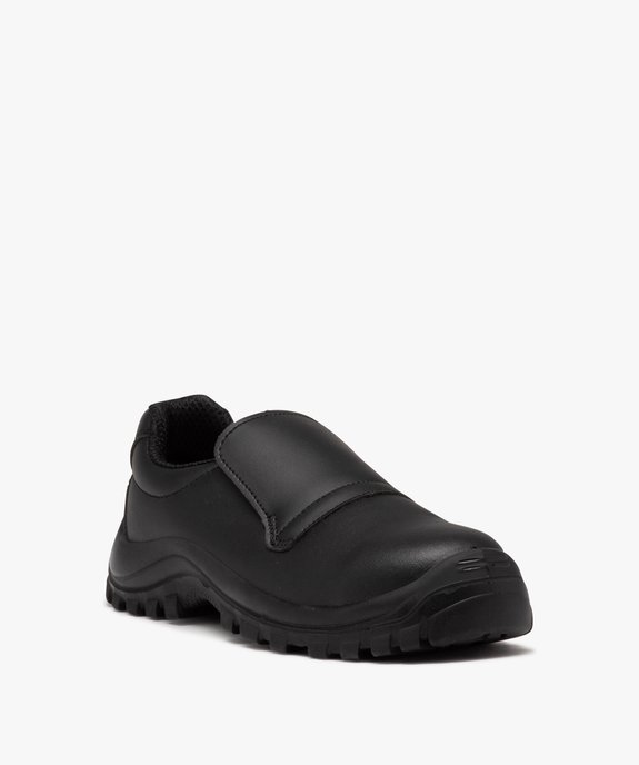 Chaussures de sécurité homme unies à enfiler avec col élastique vue2 - SANS MARQUE - GEMO