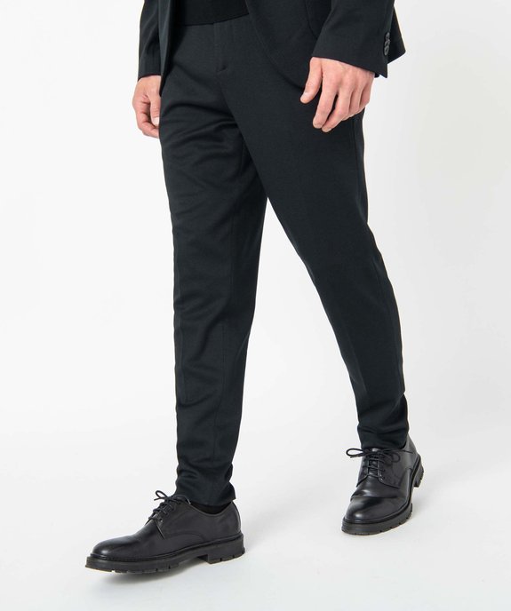 Pantalon homme en maille extensible vue1 - GEMO (HOMME) - GEMO