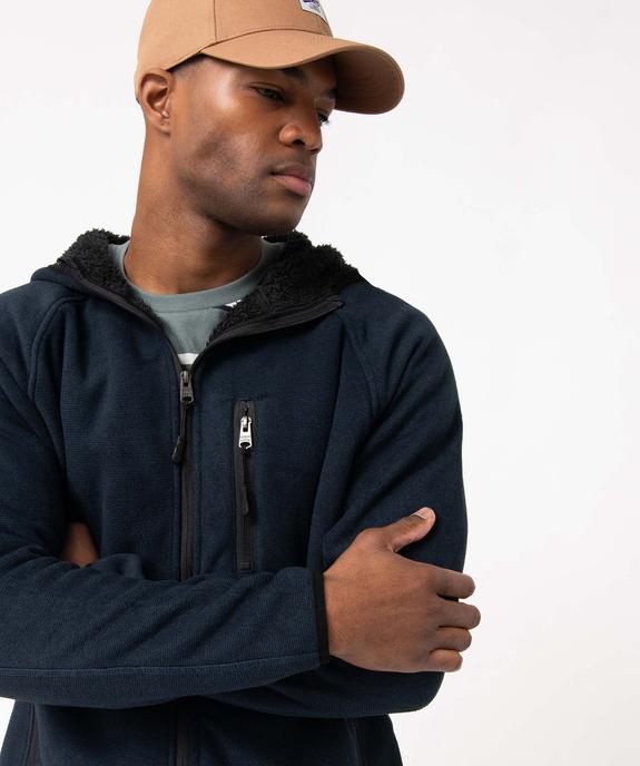Veste polaire homme zippée à capuche et doublure chaude vue2 - KENSINGTON - GEMO