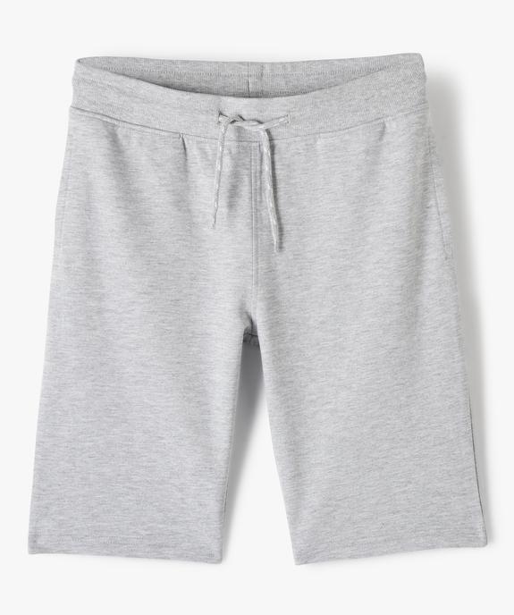 Bermuda en maille à taille élastiquée garçon vue1 - GEMO (JUNIOR) - GEMO