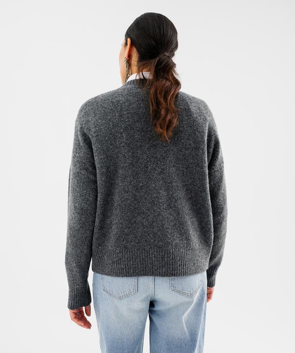 Pull col rond strass femme vue6 - GEMO(FEMME PAP) - GEMO