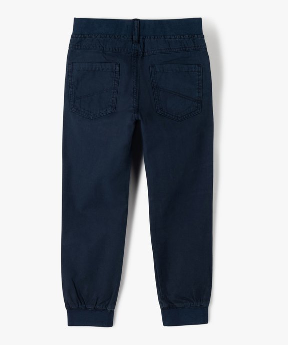 Pantalon garçon coupe cargo à taille élastiquée vue3 - GEMO (ENFANT) - GEMO