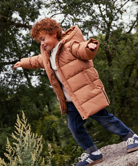 Blouson déperlant à capuche doublé polaire garçon vue1 - GEMO 4G GARCON - GEMO