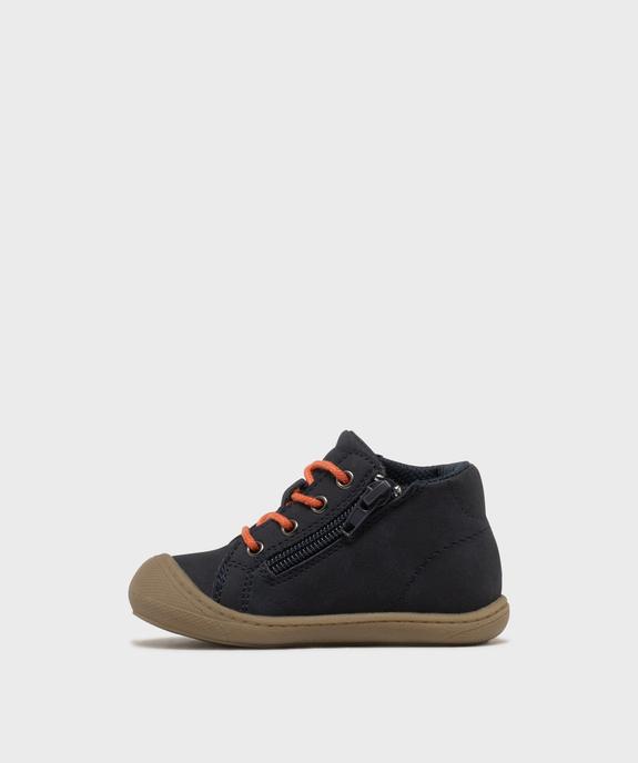 Chaussures premiers pas à lacets et zip bébé garçon – Buggy Shoes vue3 - BUGGY - GEMO