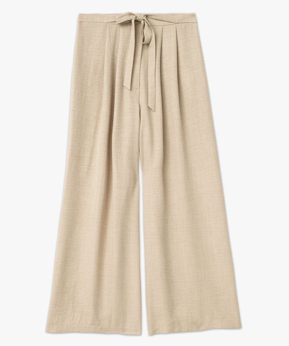 Pantalon ample aspect froissé femme vue4 - GEMO(FEMME PAP) - GEMO