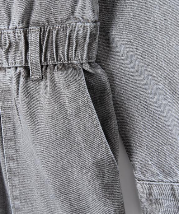 Combi-pantalon fille en jean - LuluCastagnette vue2 - LULUCASTAGNETTE - GEMO