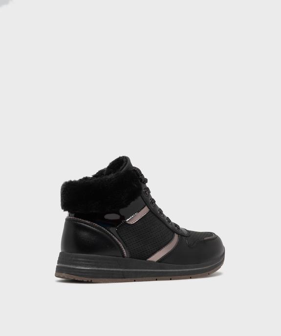 Boots confort avec talon compensé et doublure chaude femme vue4 - HOBIZ - GEMO