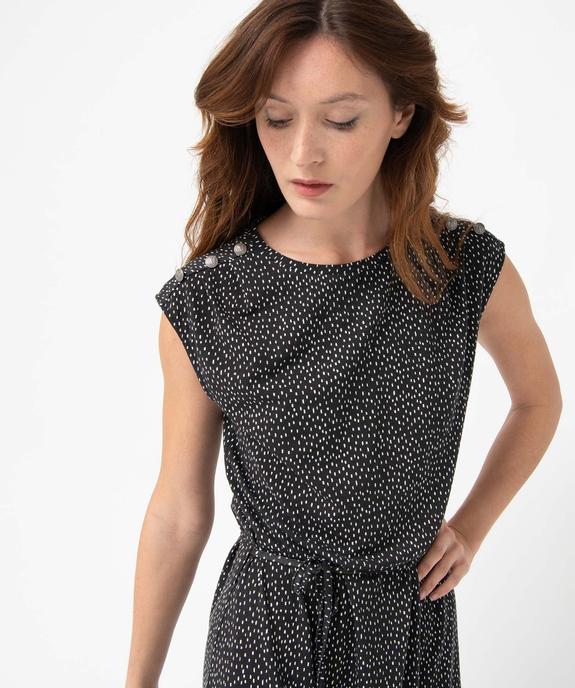 Robe femme imprimée en maille fluide coupe courte vue2 - GEMO(FEMME PAP) - GEMO