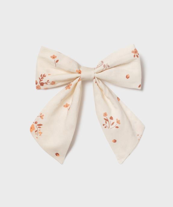 Barrette cheveux avec noeud à motifs fleuris vue1 - GEMO (ACCESS) - GEMO