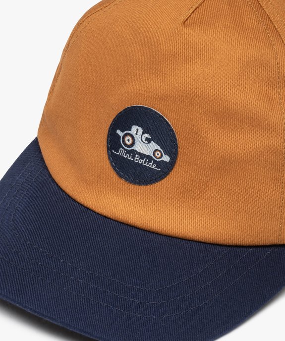 Casquette bébé garçon bicolore à bride élastique vue3 - GEMO(BEBE DEBT) - GEMO