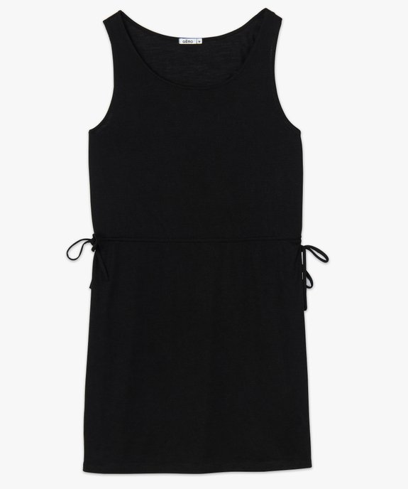 Robe tee-shirt femme avec liens à la taille vue4 - GEMO(FEMME PAP) - GEMO