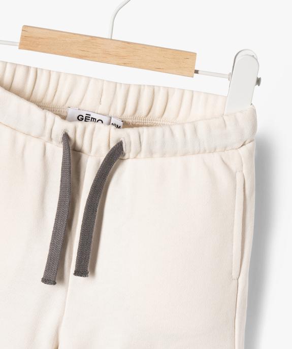 Bermuda en molleton bébé garçon vue2 - GEMO 4G BEBE - GEMO