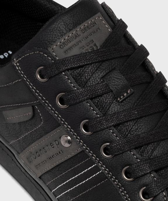 Baskets basses de ville surpiquées homme vue6 - URBAN STEPS GEMO FOR GOOD - GEMO