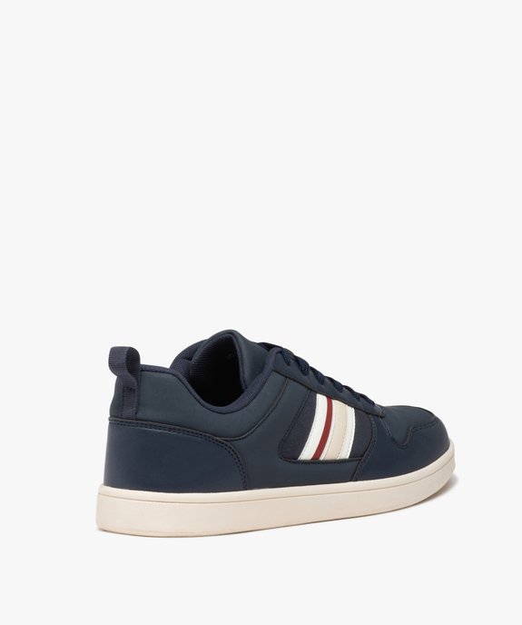 Baskets homme à lacets et bande contrastante style rétro vue4 - GEMO (SPORTSWR) - GEMO
