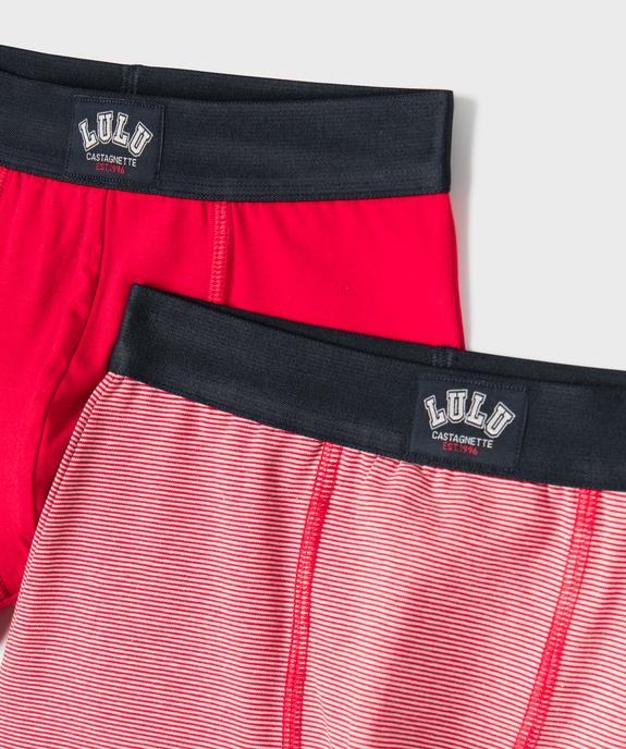 Boxers en coton stretch garçon (lot de 2) - LuluCastagnette vue2 - LULU CASTAGNETTE GEMO FOR GOOD - GEMO