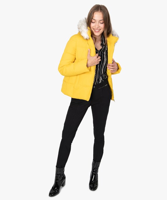 Doudoune femme à capuche duveteuse vue5 - GEMO(FEMME PAP) - GEMO