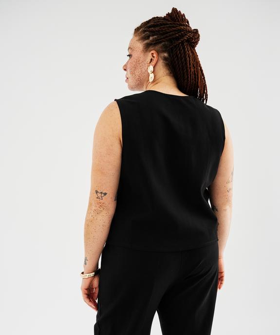 Veste sans manches à boutons bijoux femme grande taille vue3 - GEMO (G TAILLE) - GEMO