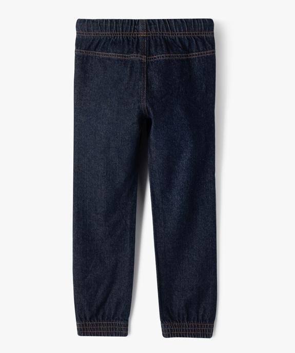 Jean forme jogging garçon vue3 - GEMO 4G GARCON - GEMO