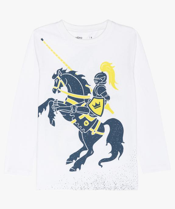 Tee-shirt garçon à manches longues à motif coloré vue1 - GEMO (ENFANT) - GEMO