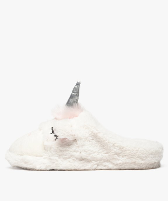 Chaussons fille en maille peluche à motif licorne vue3 - GEMO (ENFANT) - GEMO
