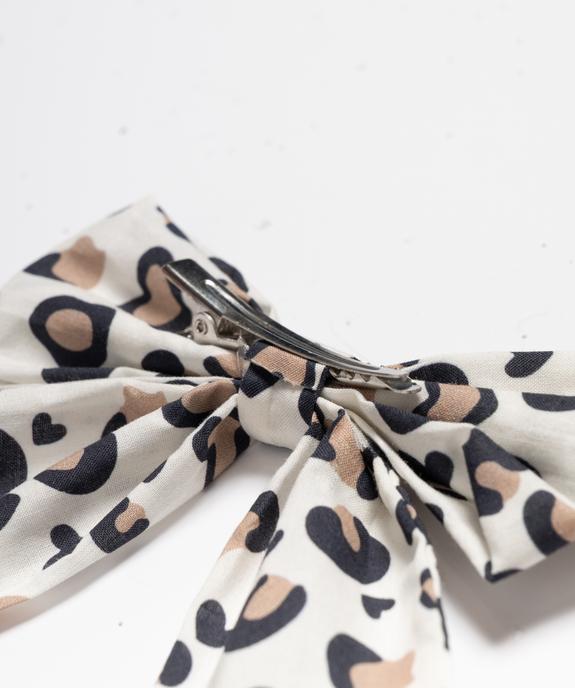 Barrette cheveux avec noeud à motif léopard vue2 - GEMO (ACCESS) - GEMO