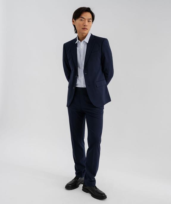 Veste de costume coupe droite en matière extensible homme vue6 - GEMO 4G HOMME - GEMO