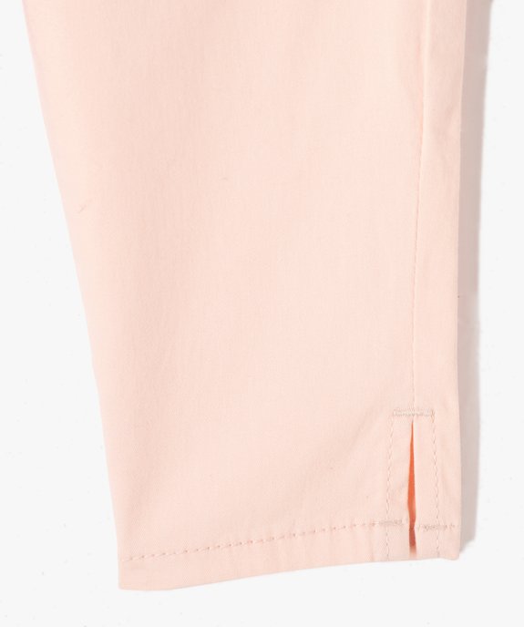 Pantacourt fille en toile extensible vue2 - GEMO 4G FILLE - GEMO