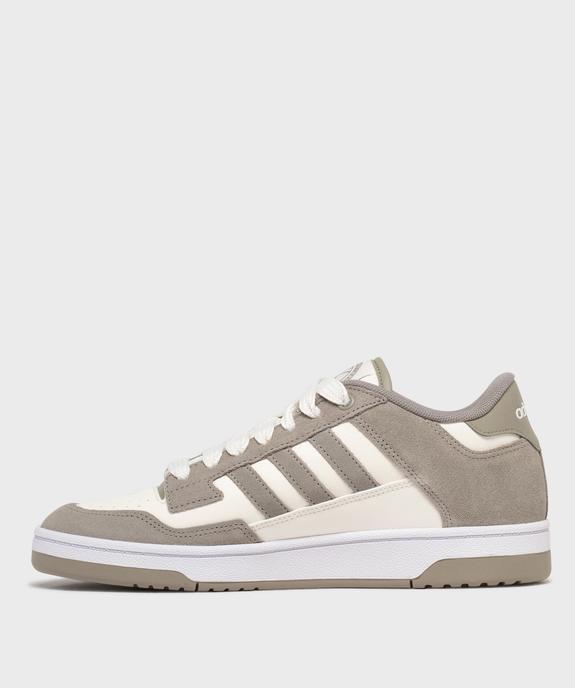 Baskets basses à lacets larges Rapid Court homme - Adidas vue3 - ADIDAS - GEMO