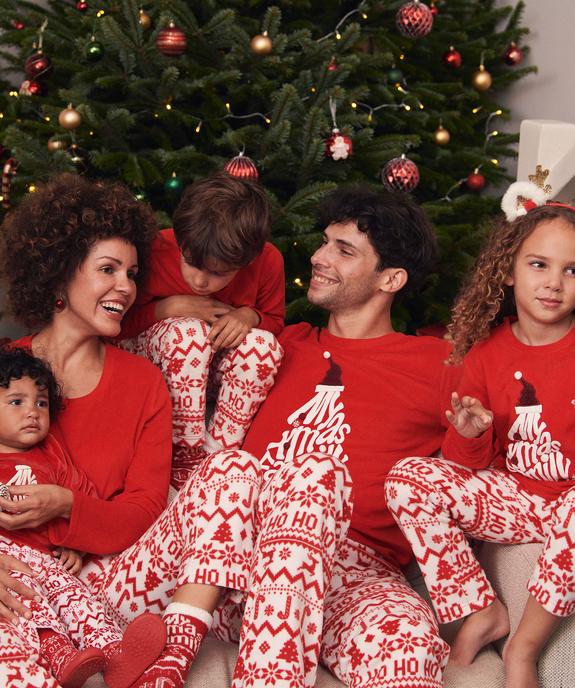 Pyjama de Noël en polaire imprimée homme vue7 - GEMO(HOMWR HOM) - GEMO