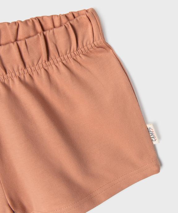 Pyjashort bicolore style vintage fille - Camps United vue3 - CAMPS US - GEMO