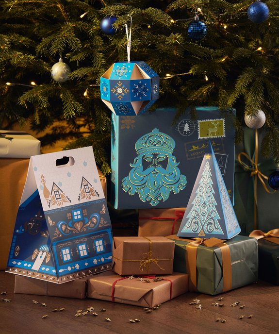 Boite cadeau en forme de boule de Noël vue4 - GEMO (ACCESS) - GEMO
